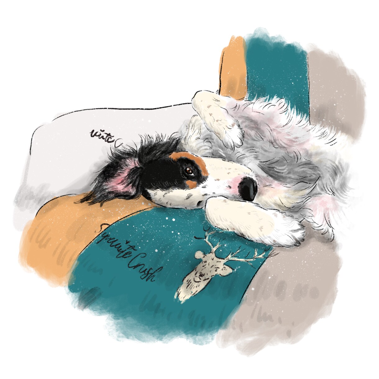 あなたのペットを可愛くそっくりに描きます 大切なペットとの思い出を形に。 イメージ7
