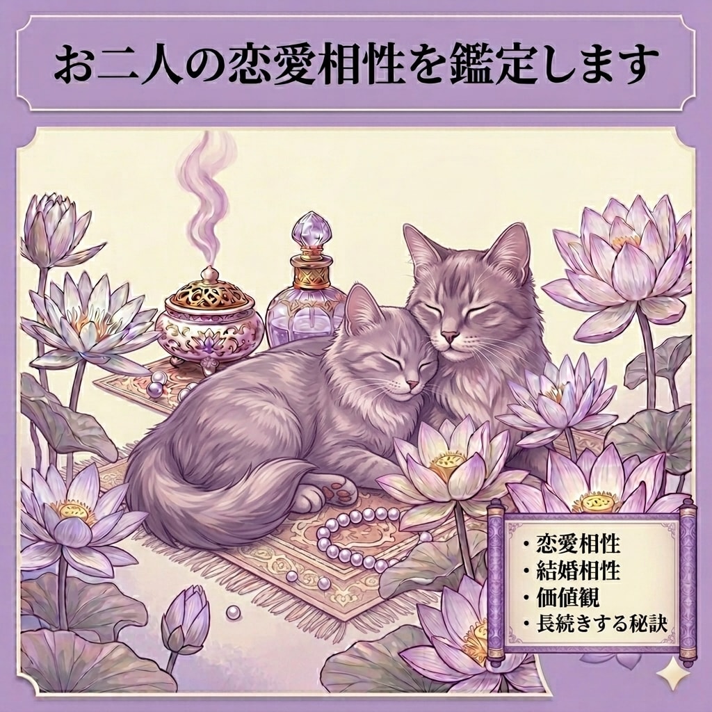 初回キャンペーン‼︎お二人の恋愛相性を鑑定します ココナラでの実績作り◯恋愛も結婚も相性を詳しく分析します イメージ1