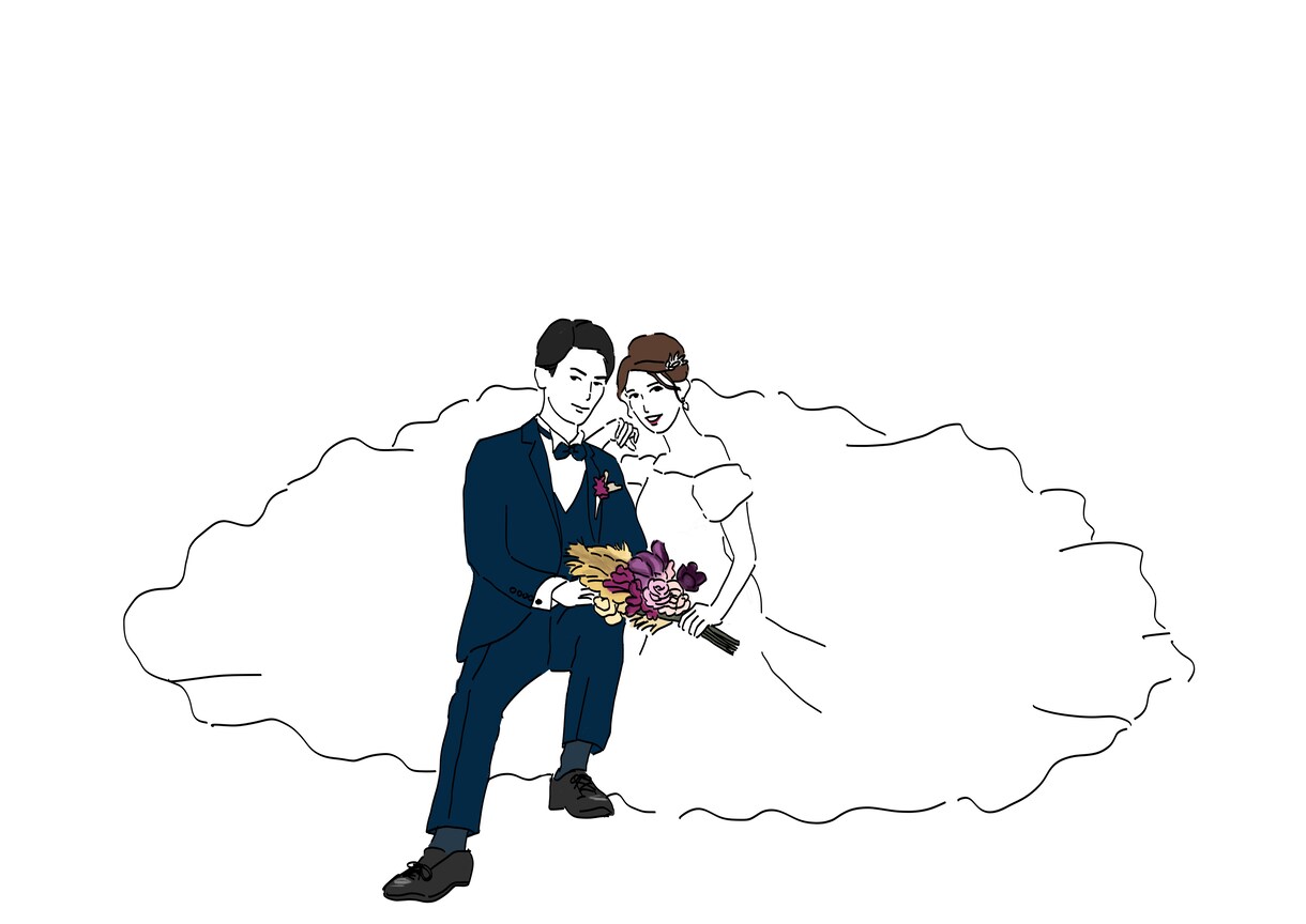 シンプルでおしゃれな似顔絵アイコン描きます アイコンだけでなく結婚式ウェルカムボード、ギフトや思い出にも イメージ6