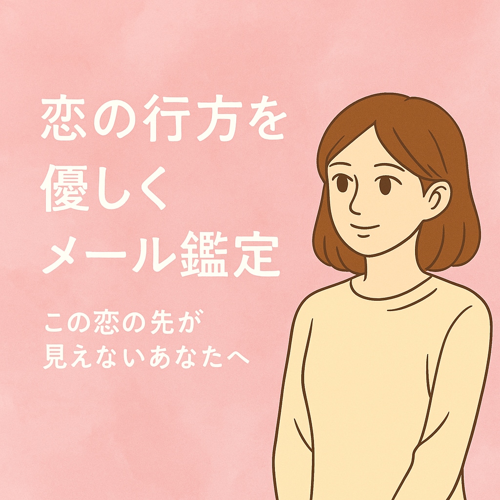 恋の行方を優しくメール鑑定します 優しく、前向きになれる恋愛鑑定 イメージ1