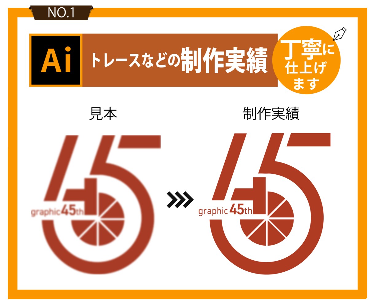 画像・ロゴのトレースや文字修正を承ります ちょっとした修正から丁寧に対応します イメージ2