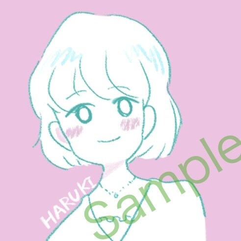 シンプルでかわいい！イラストアイコン作ります 《好きな色》や《イメージカラー》で印象的なアイコン♪ イメージ6