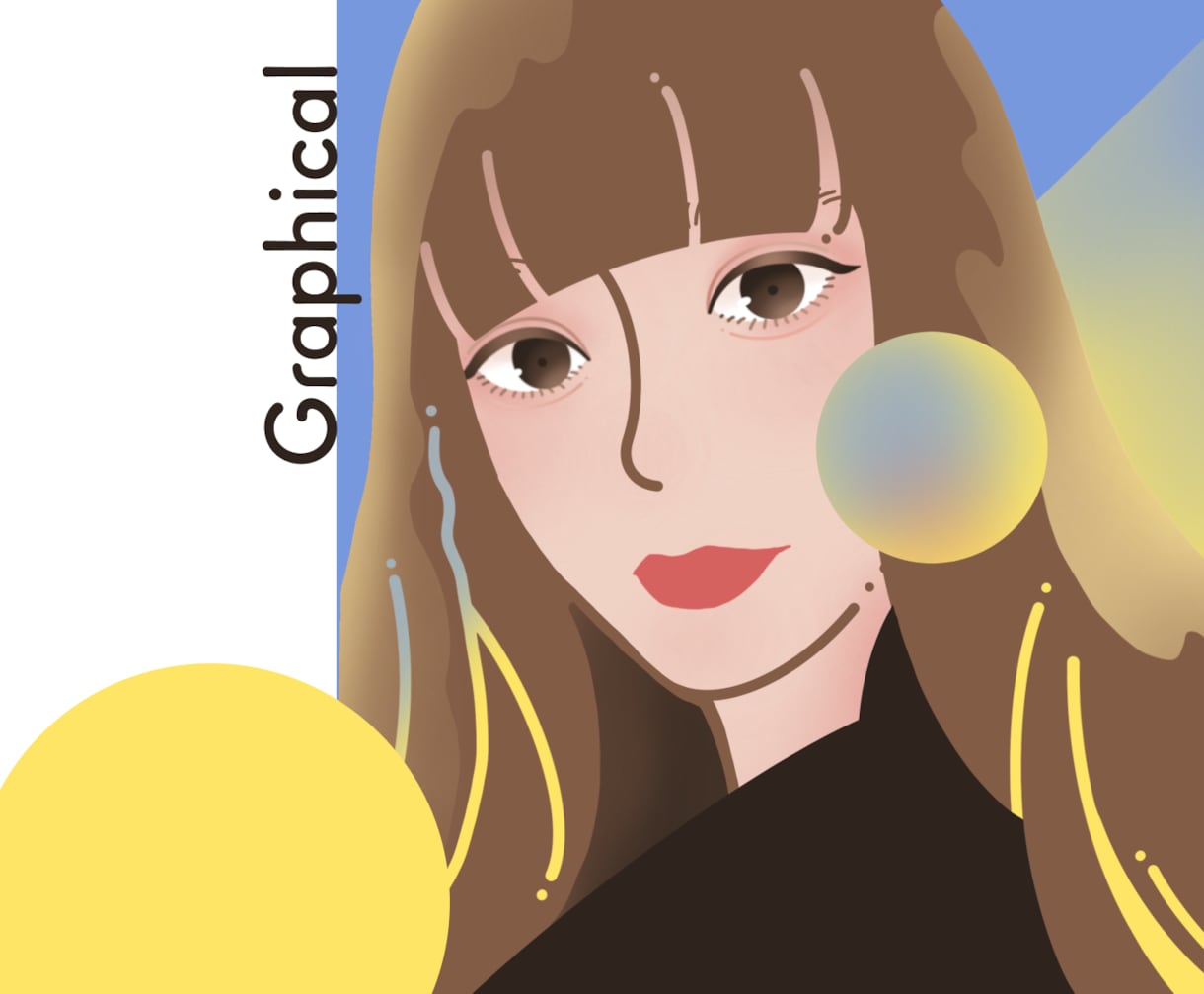 グラフィカルな似顔絵イラストを作成します 他にない個性的なイラストをお届けします イメージ4