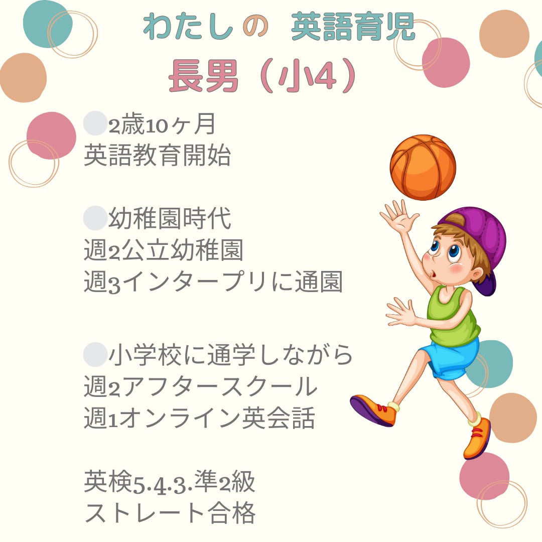 小3準2級合格】おうち英語アドバイスします 幼稚園とインター通園ママが伝える＊子供のやる気UP英語教育 イメージ6