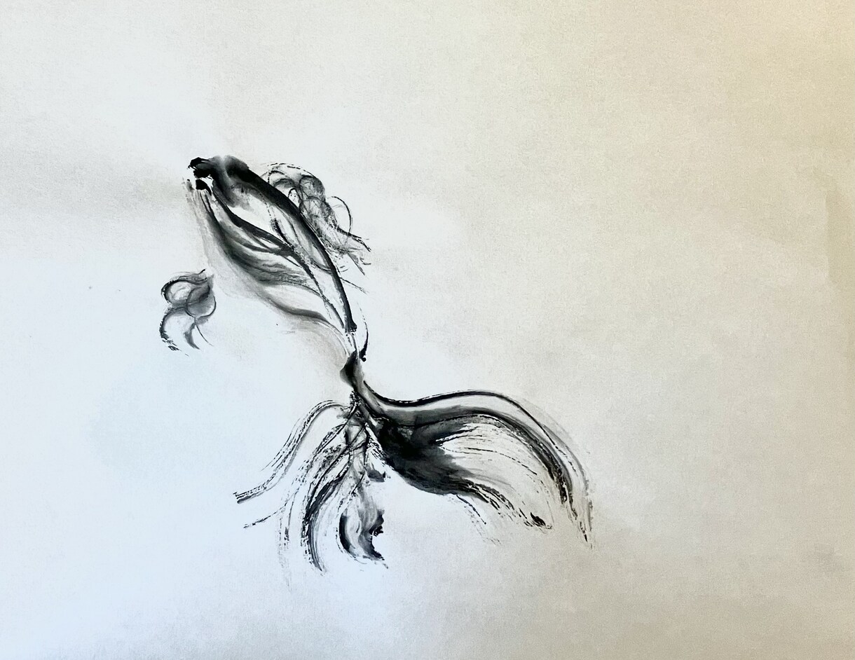 墨絵(データ納品)を描きます ご希望のイメージを墨絵で表します イメージ2