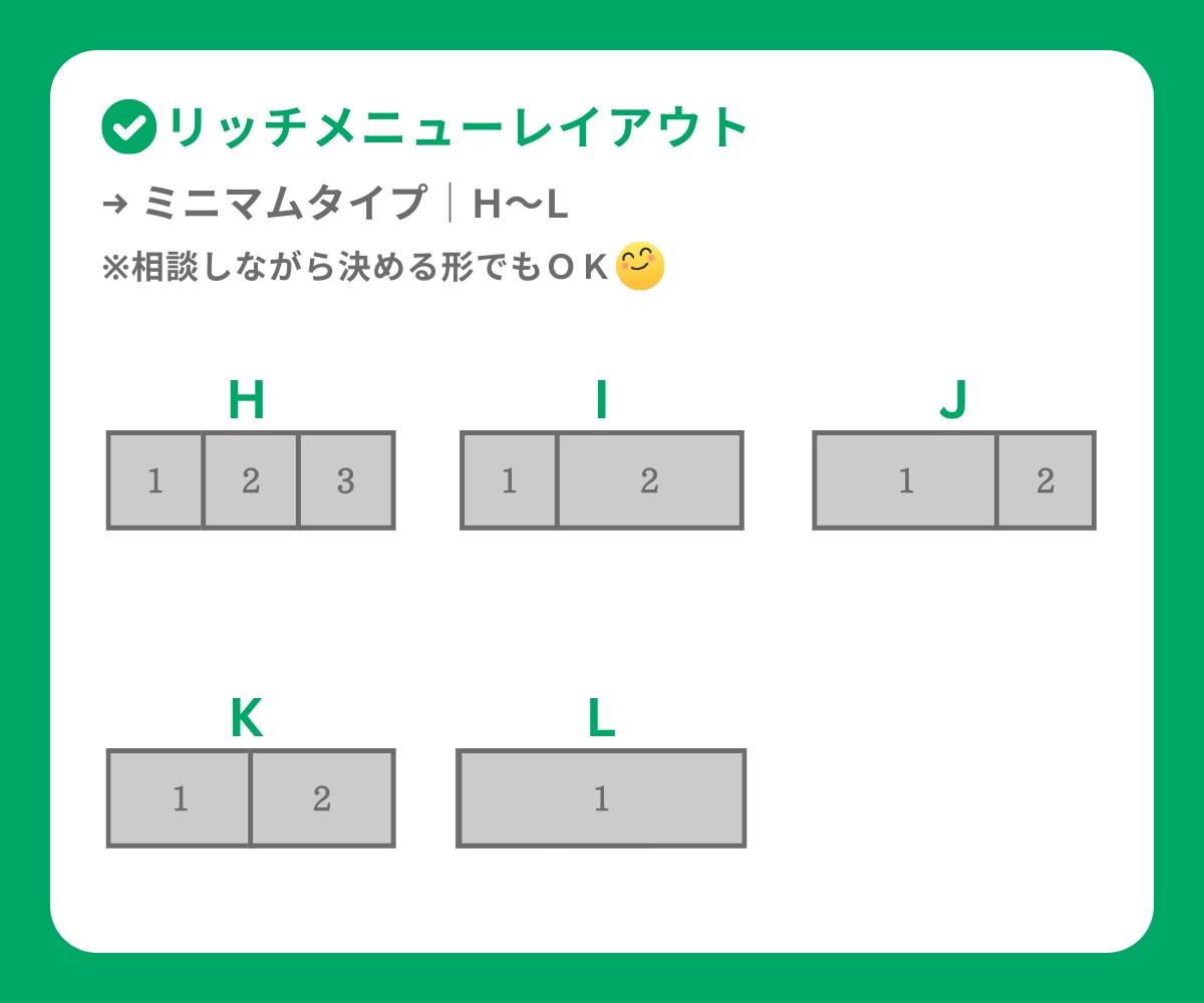 効果的な訴求に繋げるリッチメニューを作成します LINE公式アカウントと提供サービスの導線づくりを最適化 イメージ3