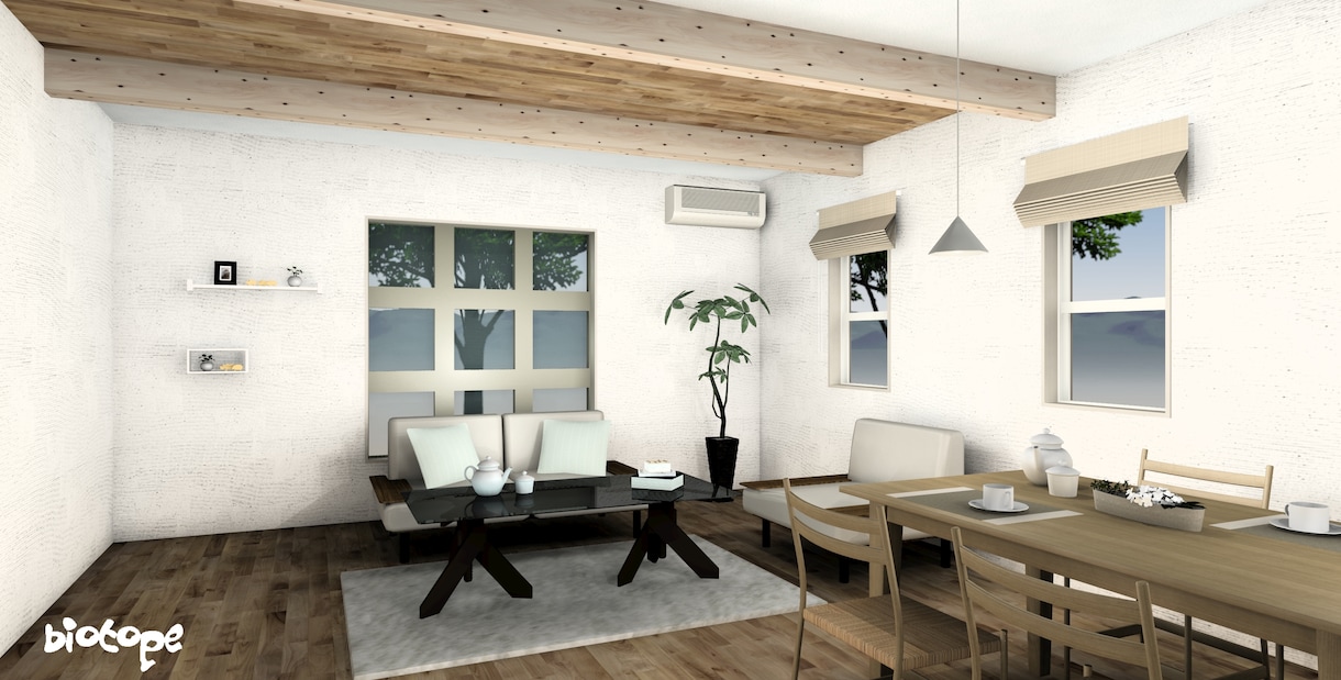 戸建て住宅の3D室内パース作成いたします 建築CADにて高品質なリアルCGを提供いたします。 イメージ6