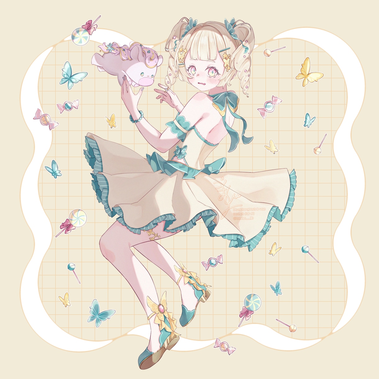 SNS・MV・動画などに使用する一枚絵を制作します あなたの大切なキャラクターを、かわいく一枚のイラストに！ イメージ4