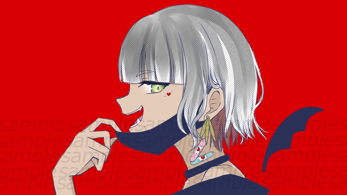 配信用立ち絵・歌みた・実況サムネ・イラスト描きます 変則サイズや形など編集素材として使える背景透過対応可 イメージ1