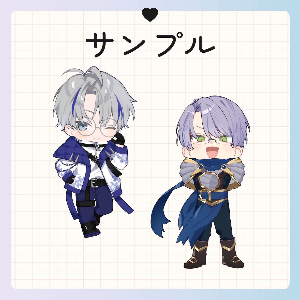 商用利用込み！可愛いミニキャラ作成します VTuber様のグッズ制作、SNS用のアイコンなど イメージ10