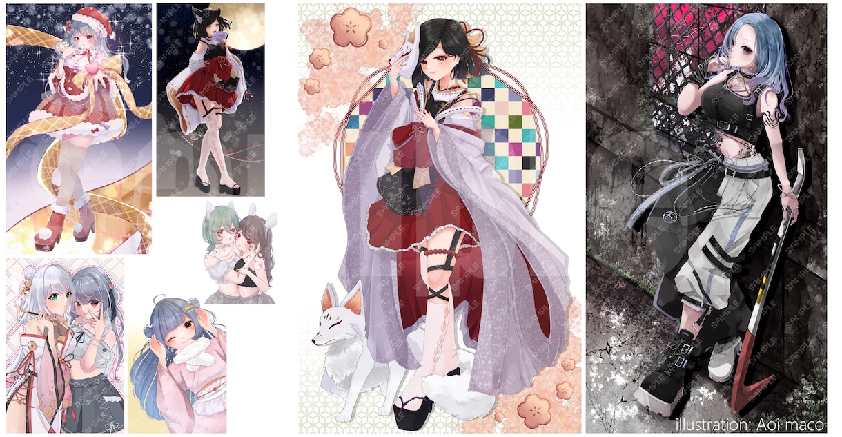 メインビジュアル向けイラスト制作します 高解像度グッズ化OK！活動者さんにおすすめ♪✦商用利用込み✦ イメージ5