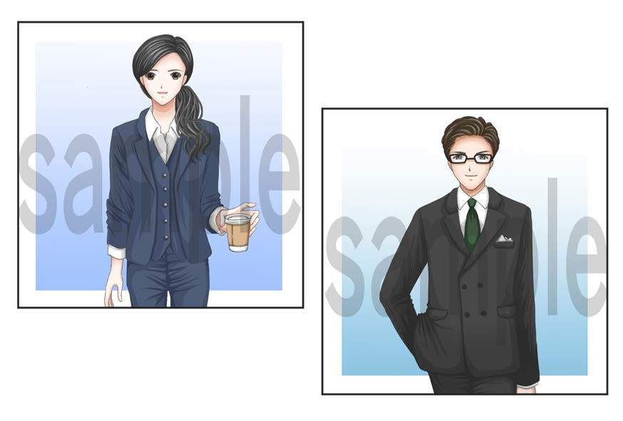 SNSや個人ブログで使える人物アイコン制作します カッコ良い、かわいい人物をTwitterや動画の顔として イメージ6