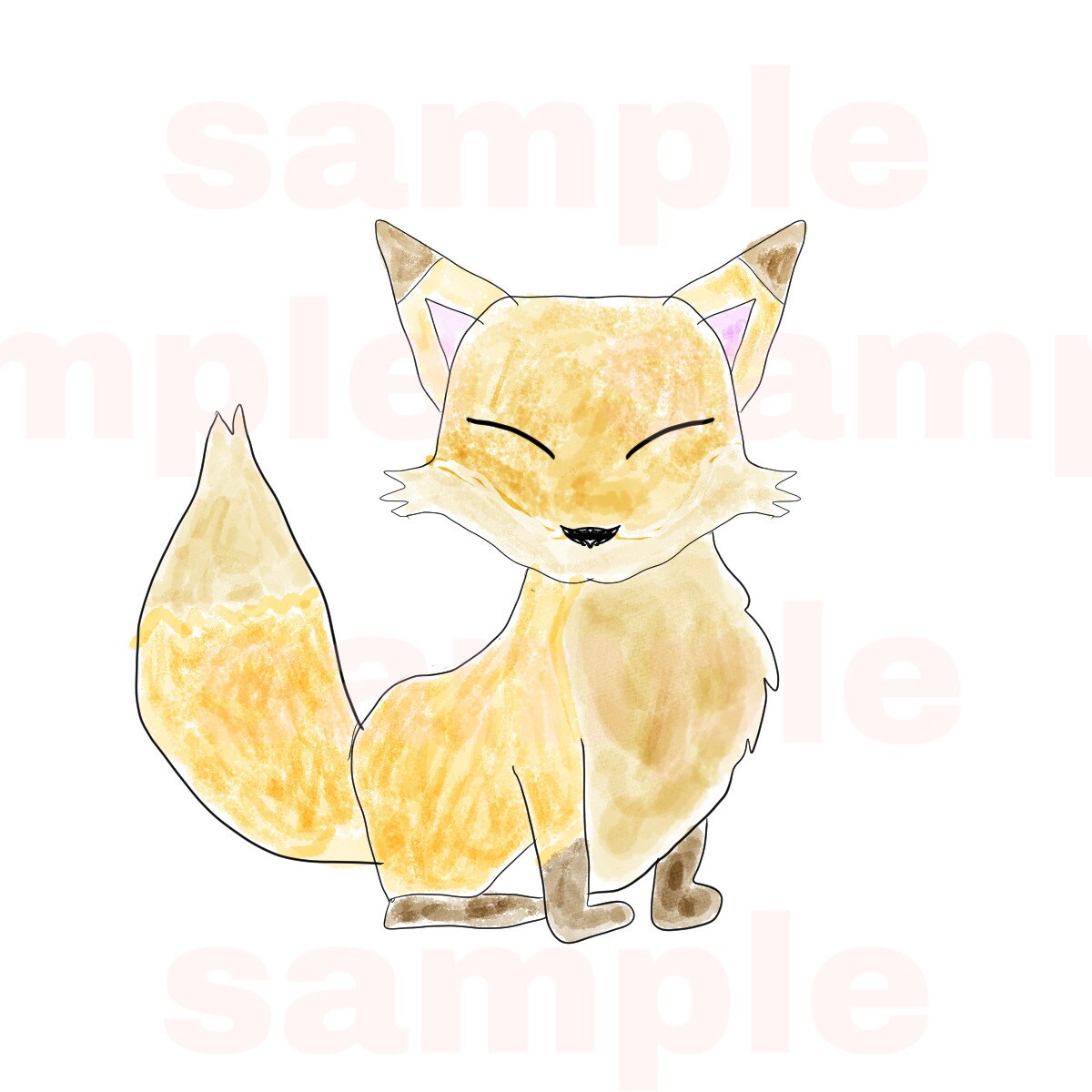 かわいい水彩画のアイコンを描きます 動画のサムネイル、グッズ等に使ってください イメージ3