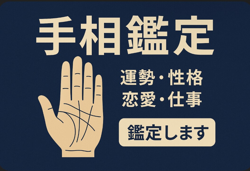 写真で本格手相占い /あなたの手相を占います 写真を送るだけでOK！わかりやすく丁寧に鑑定します イメージ1