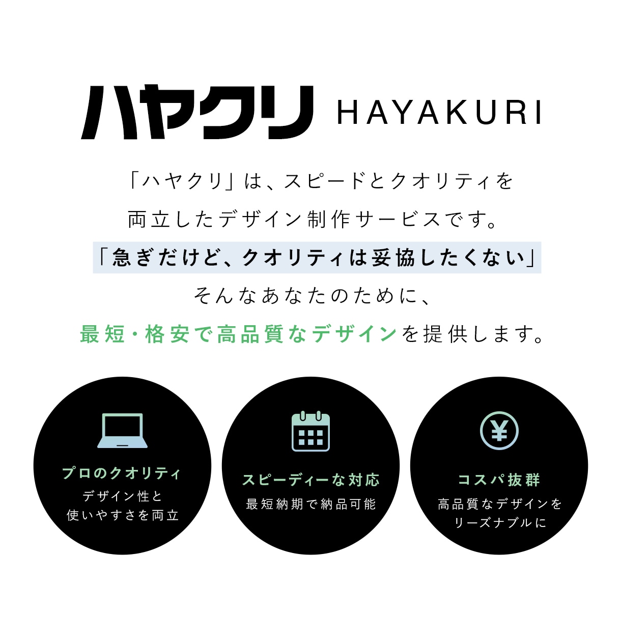 最短3日で売れるデザインをスピーディーに制作します 高品質デザインをリーズナブルな価格で提供します。 イメージ2