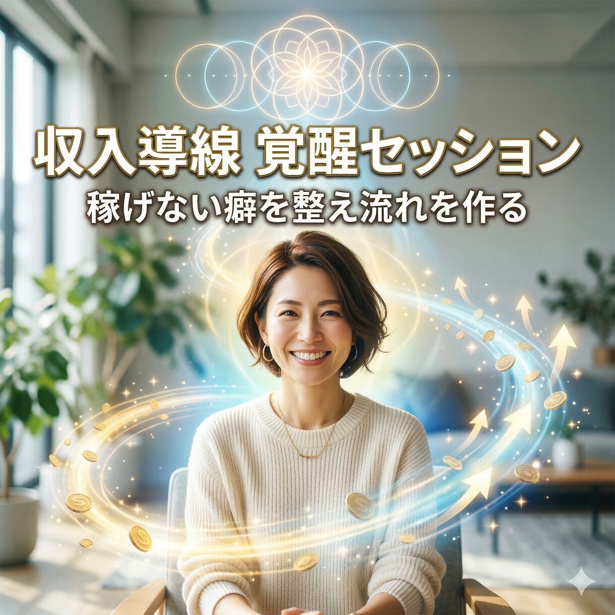 魂覚醒の収入導線覚醒セッションで稼ぎの流れ整えます 稼げない癖を整え収入が増える選択へ導きます イメージ9