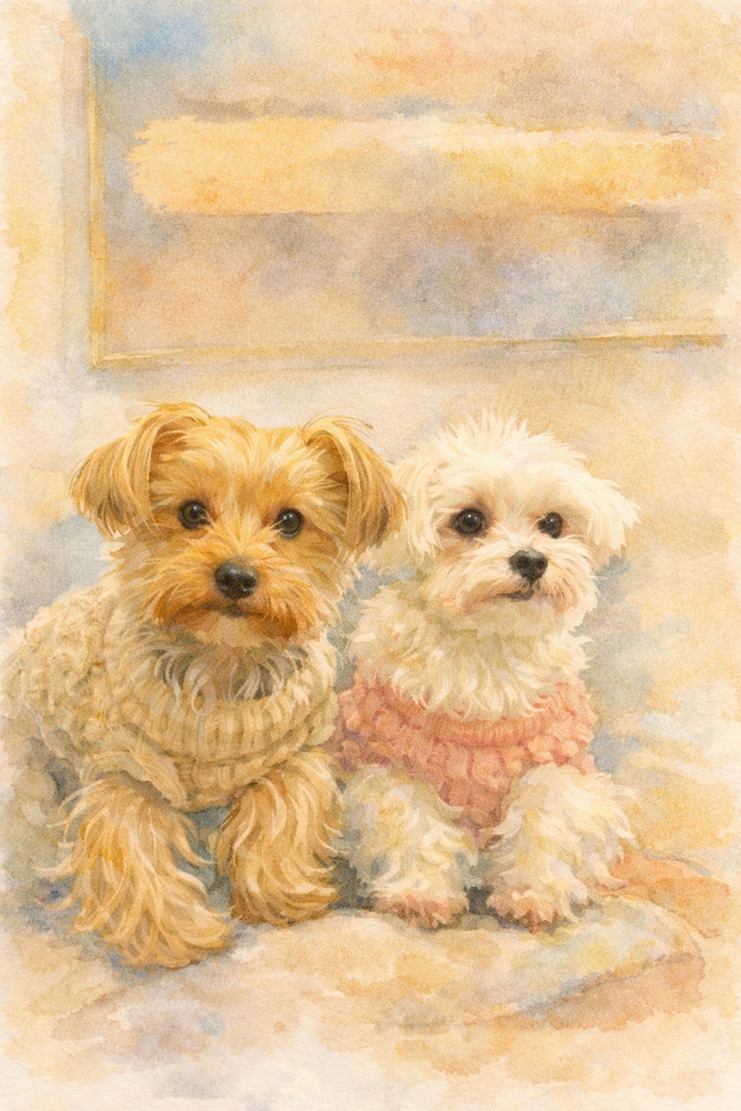 愛犬、ワンちゃん用に！ペットイラストをお描きします 芸大卒イラストレーターがご希望通りにお描きします イメージ1