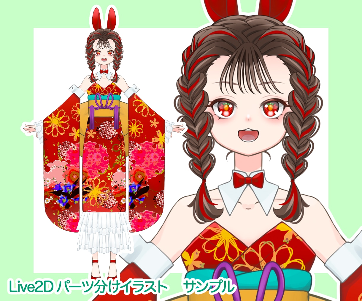 Live2Dパーツ分けイラスト描きます 少年少女、ケモノ、擬人化おまかせください！ イメージ3