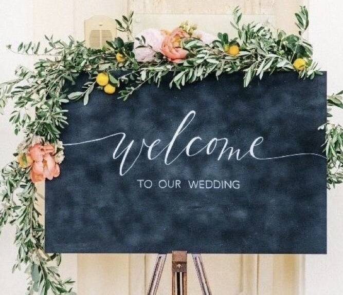 オシャレな結婚式のwelcomeボード描きます 結婚式のwelcomeボードで周りと差をつけたい貴方へ イメージ3