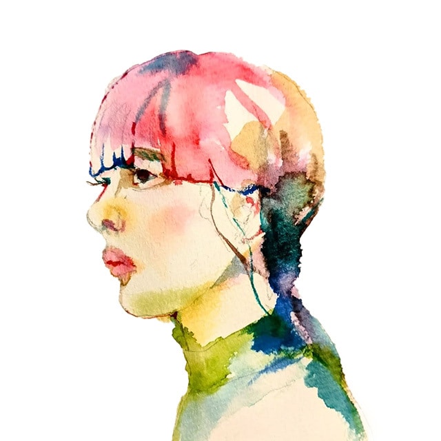 修正無料　似顔絵SNSアイコン描きます ニュアンスカラー仕上げ水彩似顔絵 イメージ3