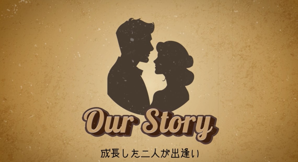 レトロ映画風プロフィールムービーを作成します ストーリー仕立てに生い立ちと出会いを紹介します♪ イメージ5