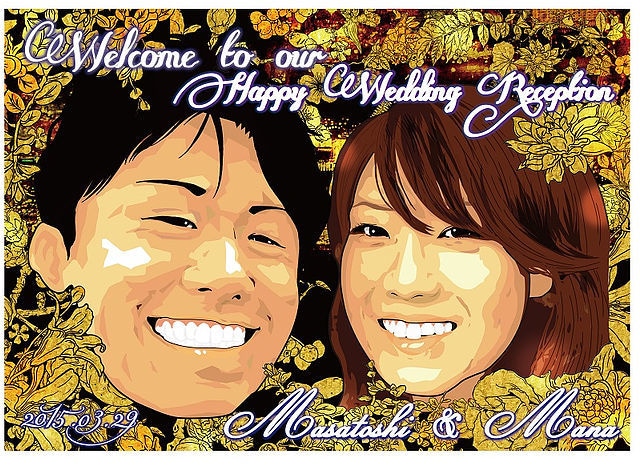 結婚される皆様のウェルカムボード作成します オリジナルウェルカムボード　可愛いく仕上げます イメージ6