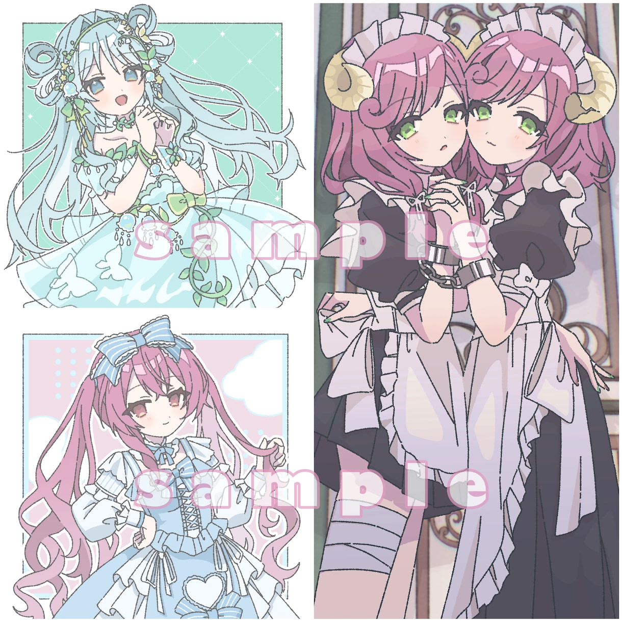 可愛いオリジナルイラストを制作いたします アイコンや動画用、MVなどにご活用ください！ イメージ7