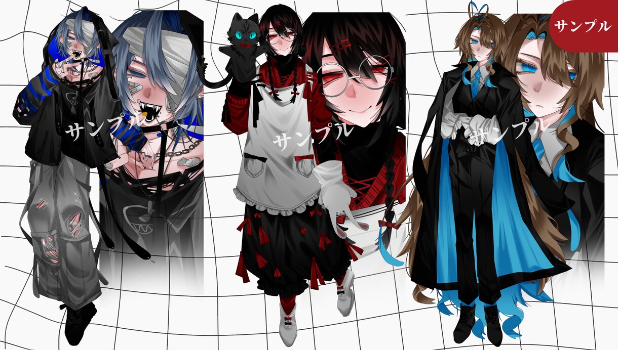 シンプルで使いやすい立ち絵描きます TRPG / 創作企画向けの立ち絵を描きます！ イメージ5