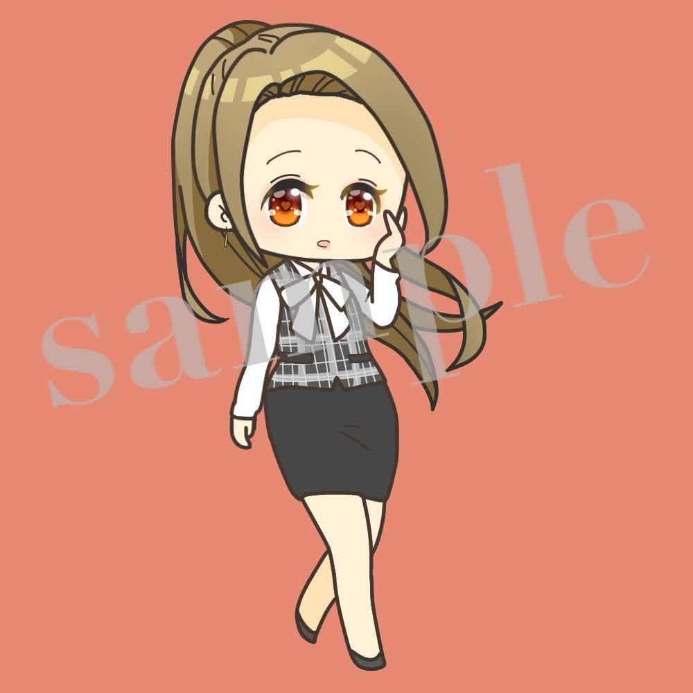 あなただけのオリジナルアイコン描きます キラキラおめめのミニキャラ！SNSやYouTubeにも！ イメージ8