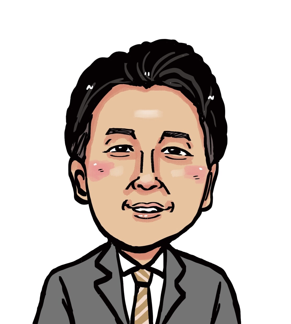 プロ制作！デジタルによる似顔絵アイコンお描きします SNSアイコン、プロフィール画像や名刺等にいかがですか？ イメージ5