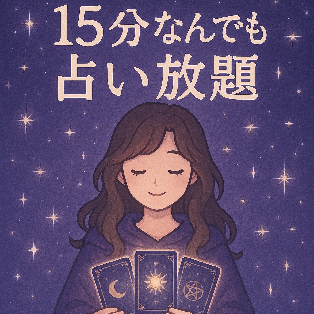 15分チャットで占い放題します どんな質問でも１５分占リーディングします イメージ1