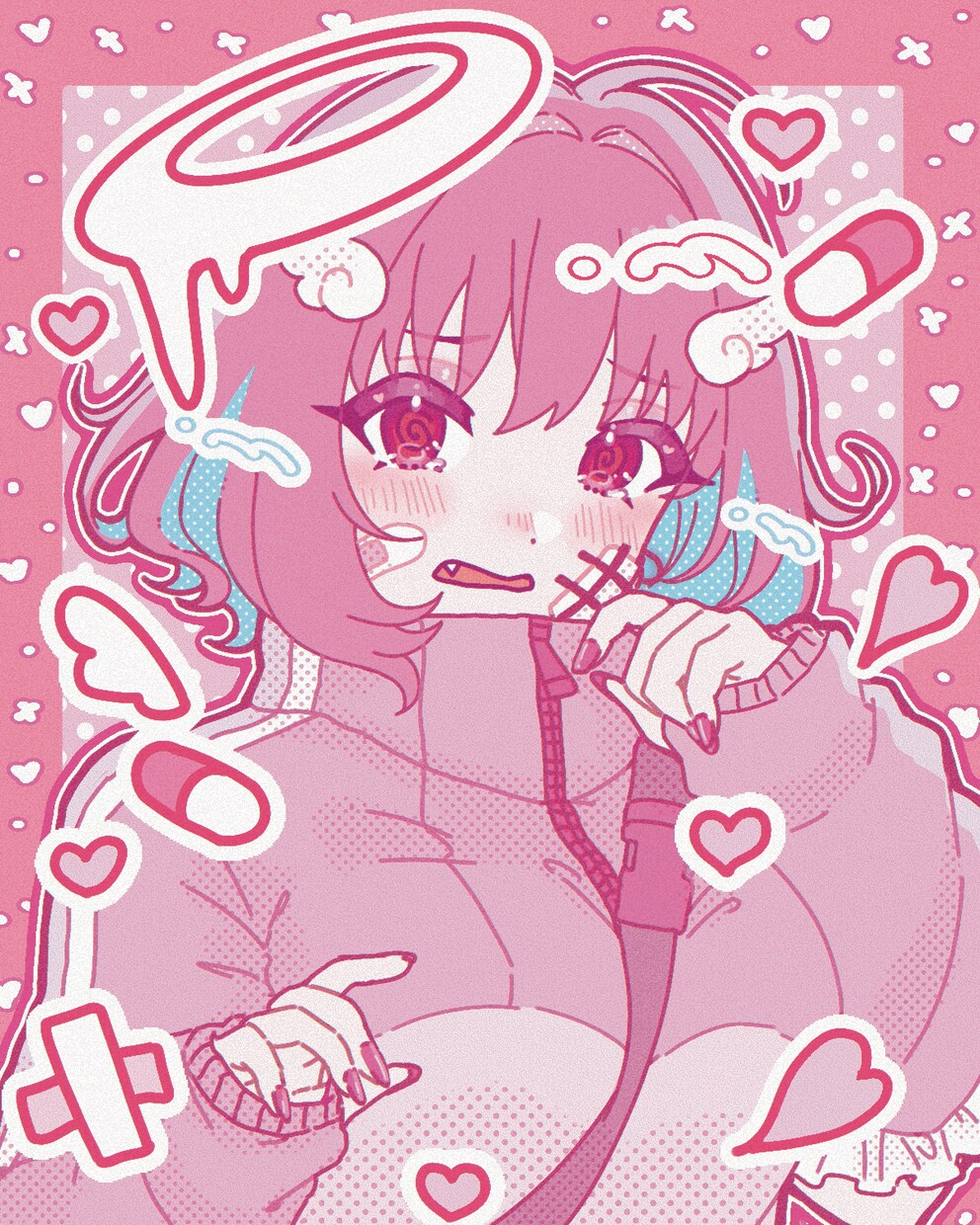 商用OK！ポップで可愛い1枚絵制作します SNSや配信用に使える1枚絵制作いたします。 イメージ10
