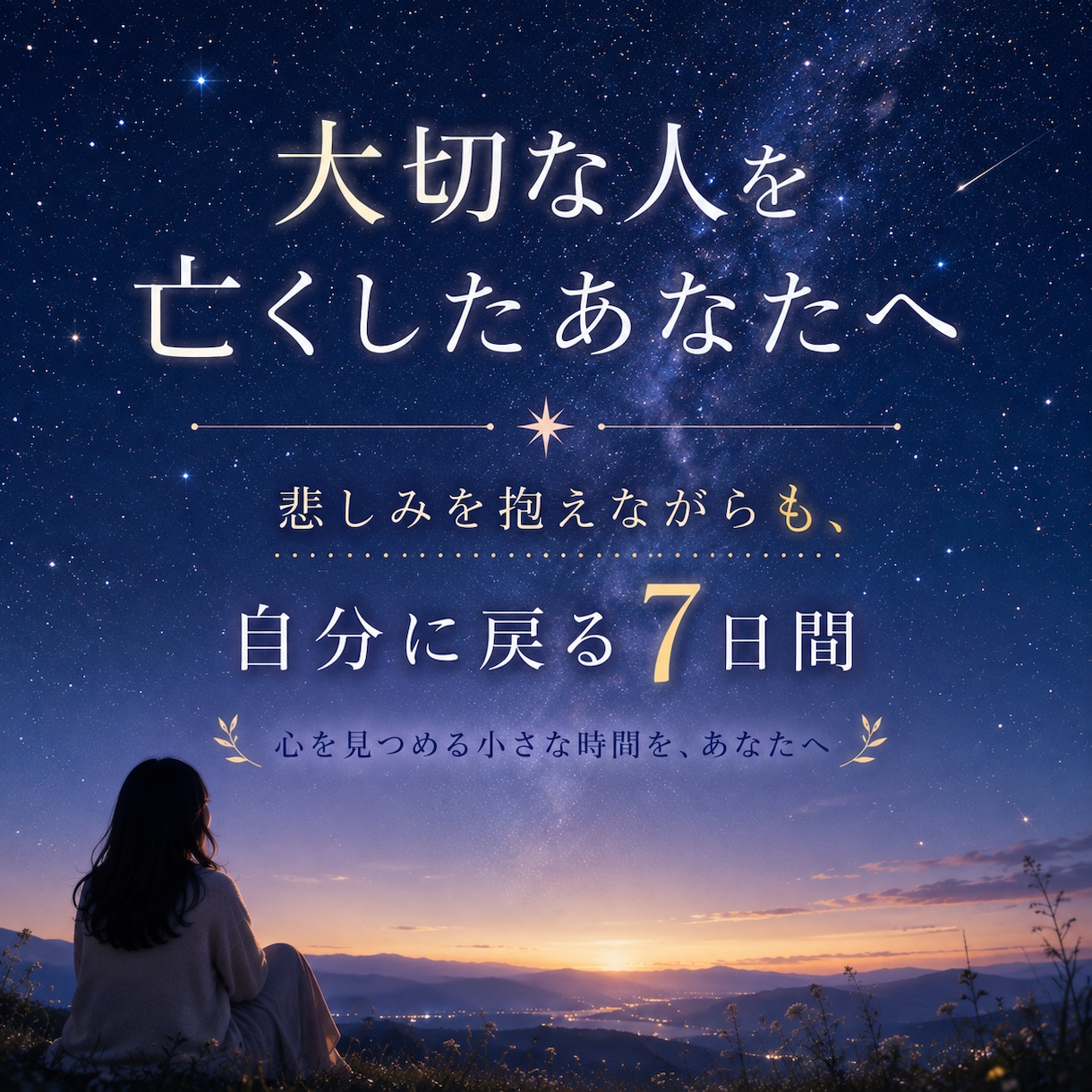 悲しみを抱ええるあなたに7日間の心ケアをお届けます 悲しみを抱えたままでも自分に戻る7日間 イメージ1