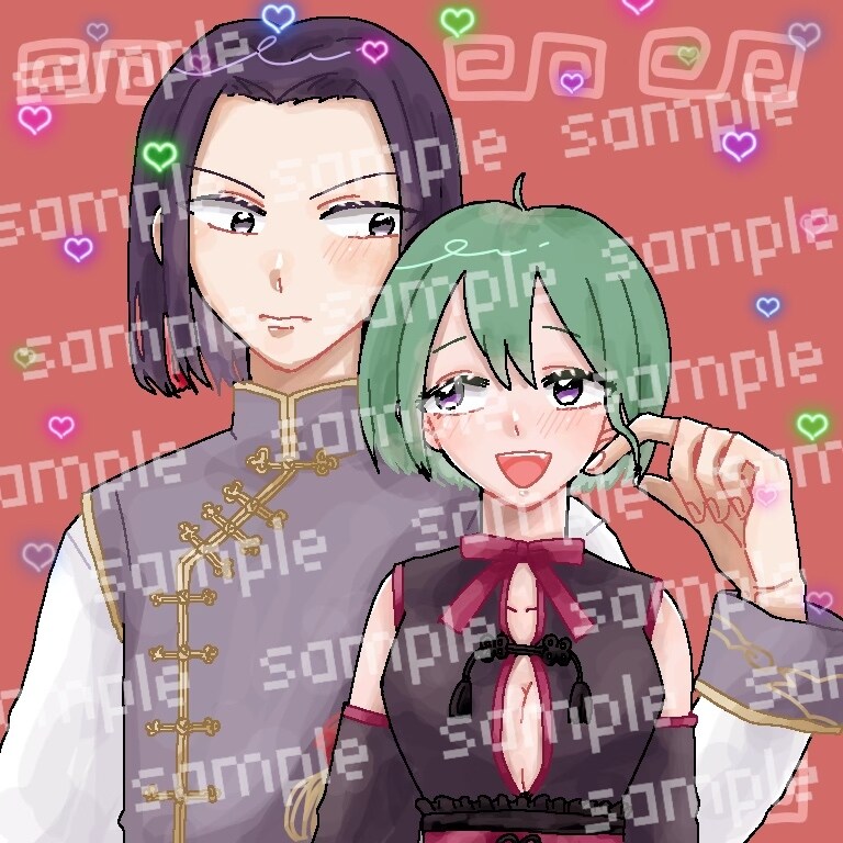 イラストオーダー受け付けております 可愛くふわふわとした絵柄が特徴として描かせて頂いております。 イメージ2