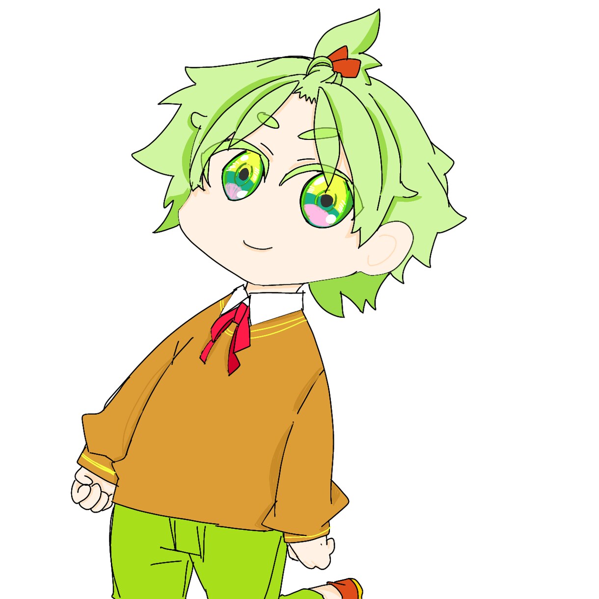 オリキャライラストの等身やSDイラストお受けします 季節イラストやお誕生日絵などの多人数多装飾ご依頼枠になります イメージ2