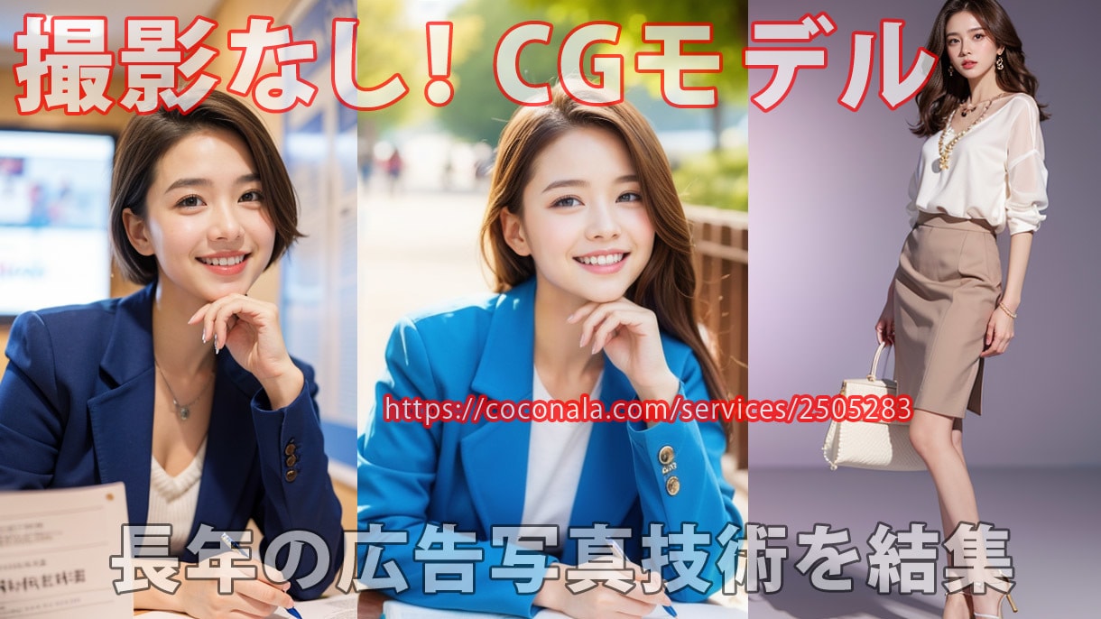商品、制服、店舗を合成してAIモデル画像制作します 撮影なしでアパレル、モデル、集客SNS、広告に利用できる写真 イメージ8
