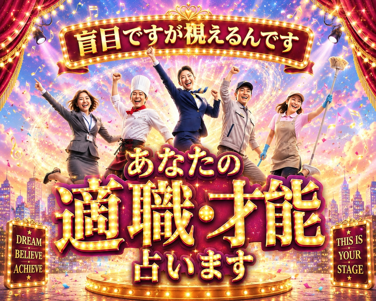 盲目ですが視えるのです！使命の扉を今すぐひらきます やりたい仕事より、自然に高く評価される仕事をご提示いたします イメージ1