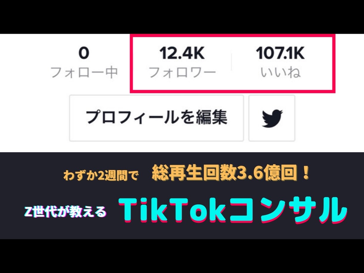 運用経験に基づいたTikTokコンサルします 2週間でフォロワー1.5万人、総再生回数3.6M回達成！！ イメージ1