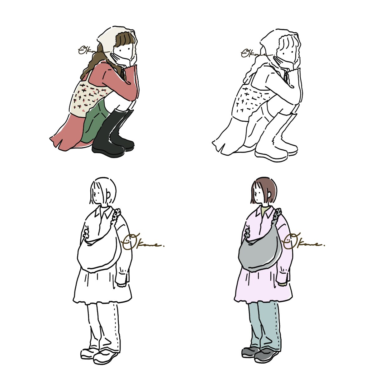 シンプルでお洒落なイラスト制作します アイコン・SNS・動画など様々な用途にてご使用いただけます＊ イメージ7
