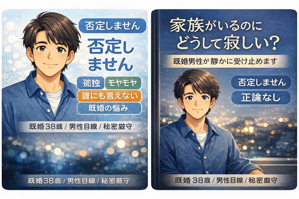 家族がいるのに寂しい…その孤独、男女問わず聞きます 否定しません、正論言いません。 イメージ1