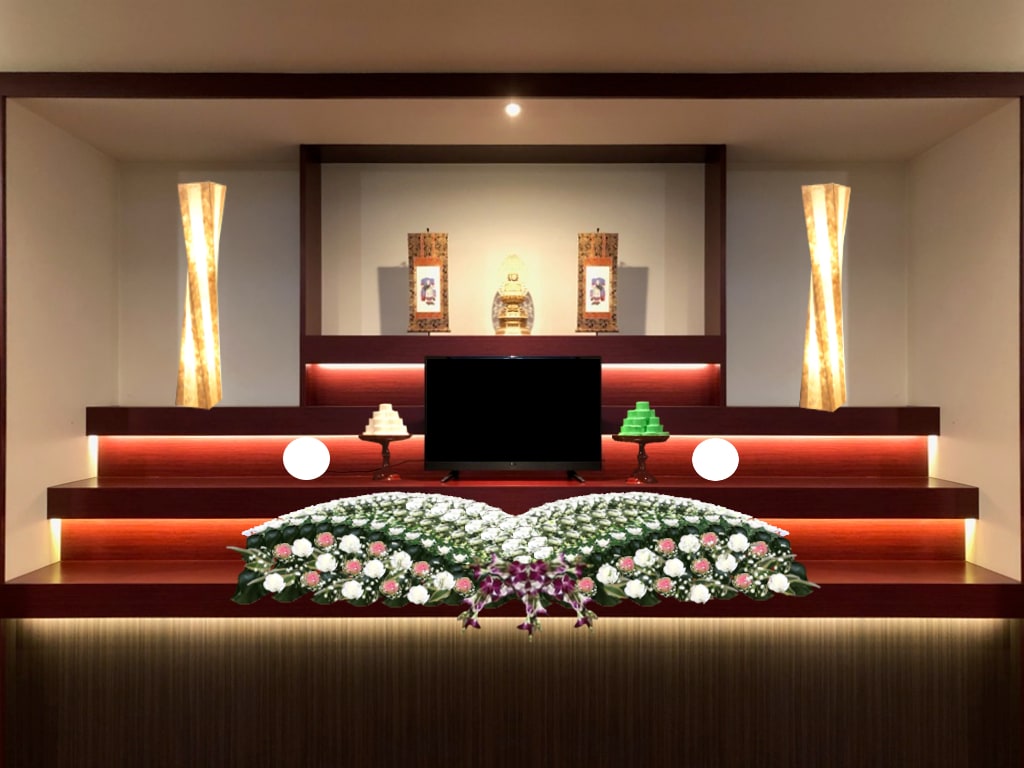 葬儀社様、店舗の花装飾イメージデザインします 生花祭壇のプロだからできるデザイン企画 イメージ9