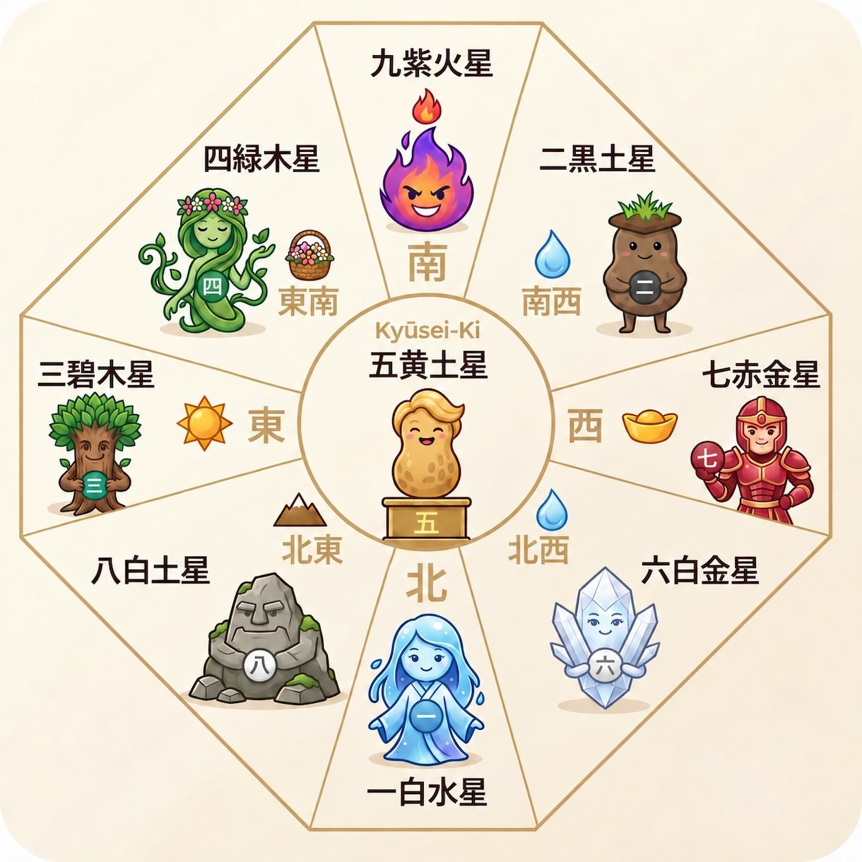 九星気学と易占いで今必要な開運アドバイスを届けます 本格九星気学と易占いであなたの悩みや決断を丁寧に鑑定します イメージ1