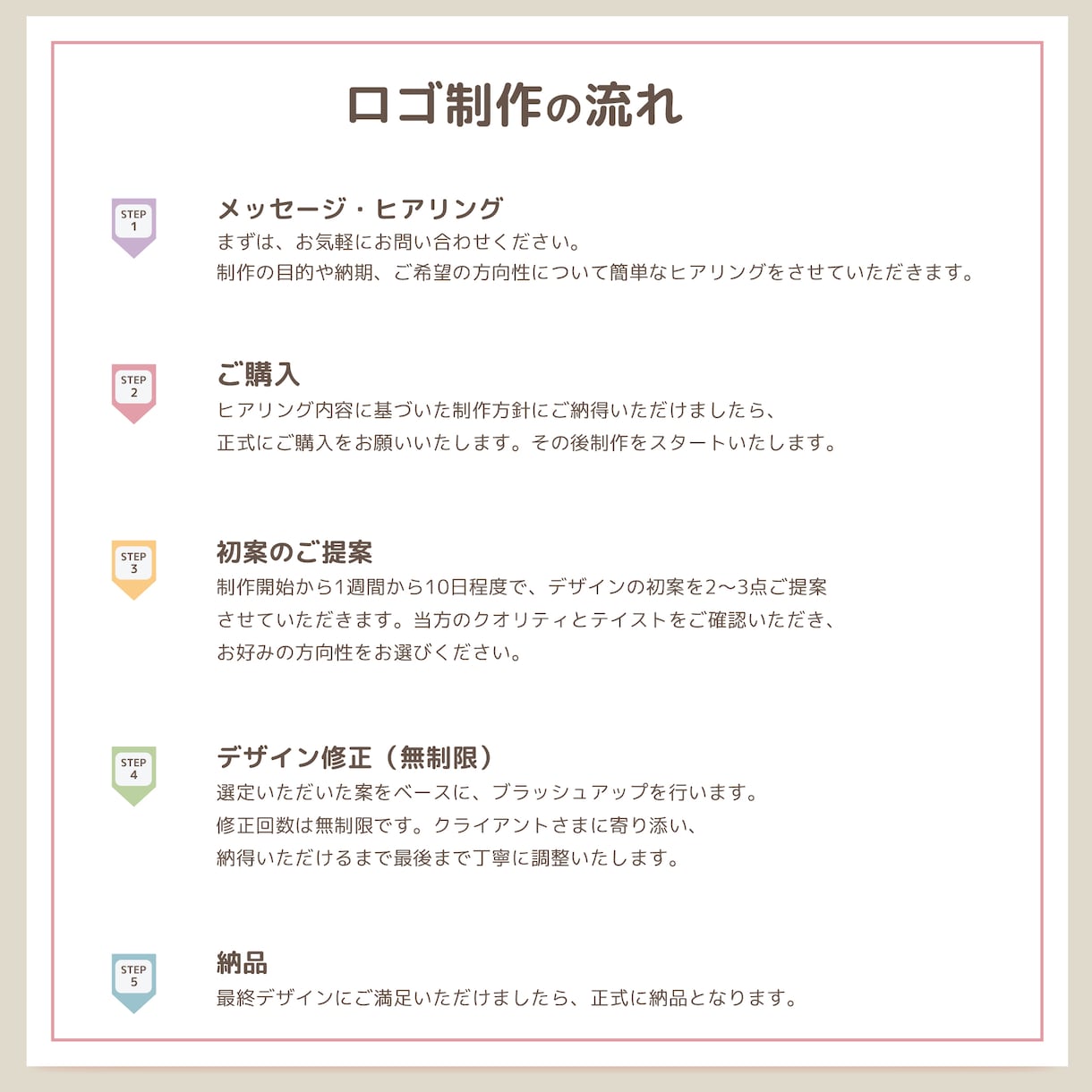 品質感とシンプルさを大切に愛されるロゴを作ります 現役デザイナーだからこそできるアドバイスをご提供します！ イメージ8