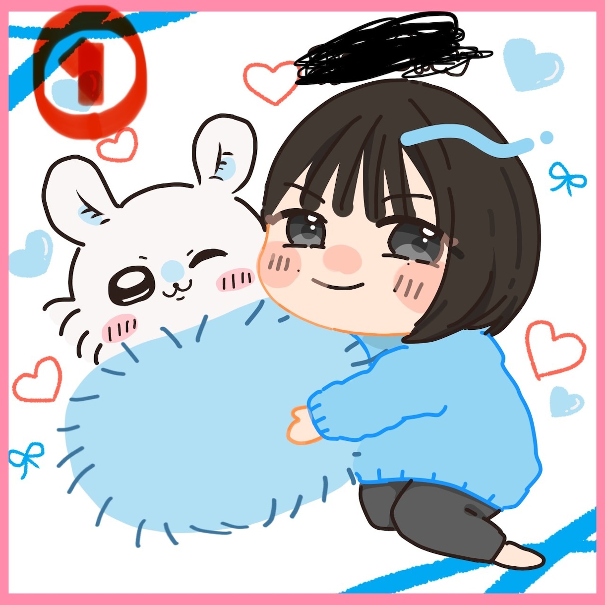 アイコン・動画のサムネ絵やお子さんの似顔絵描きます あなただけのかわいい1枚をお届けします！ イメージ1