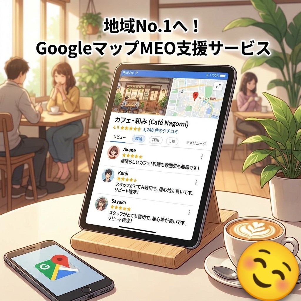 GoogleMAPの口コミ数の対策をします 新規店舗さん、集客イメージアップ、下がった評価の対策に イメージ1