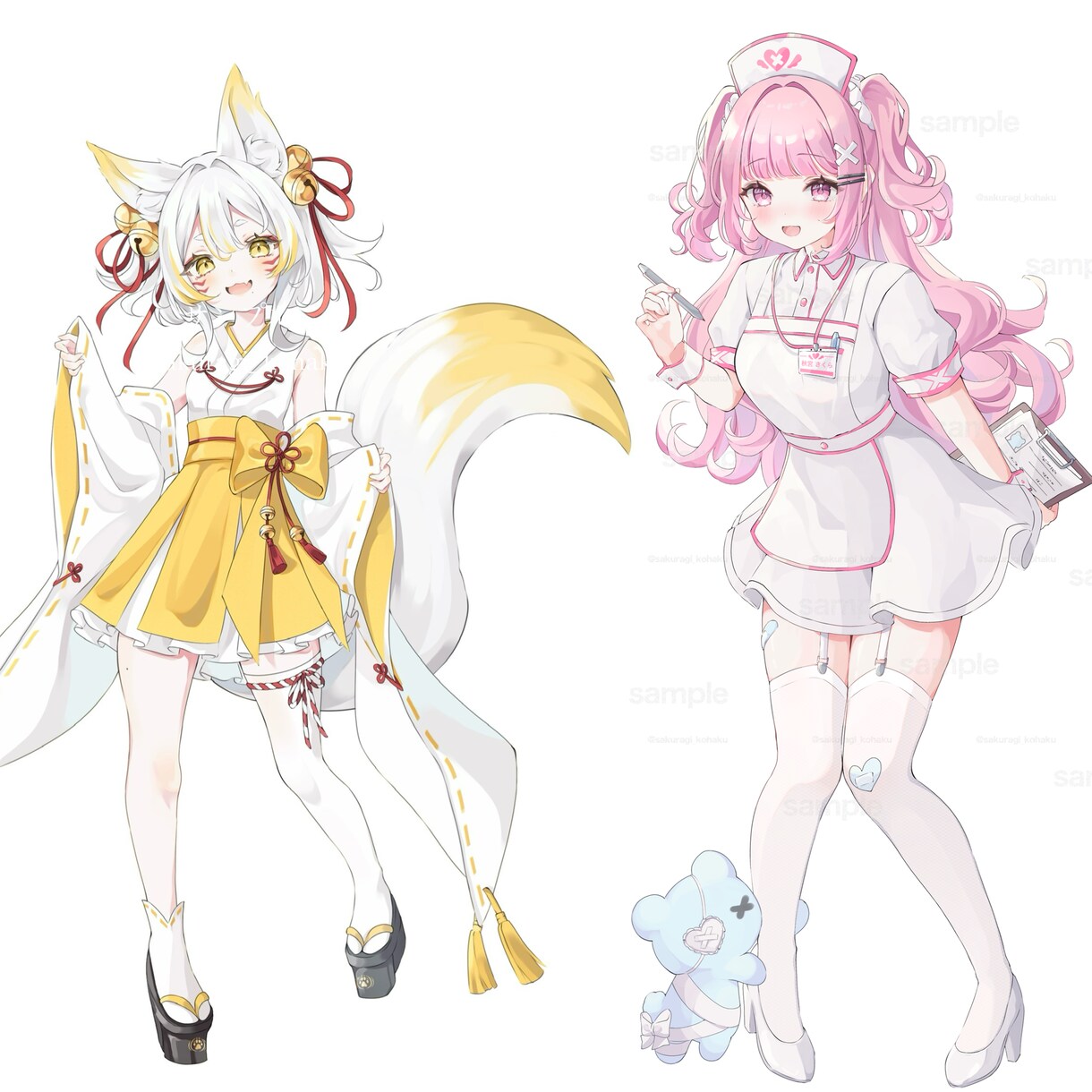 可愛いイラストお描きします アイコンやヘッダーサムネイル立ち絵用イラストご提供いたします イメージ9