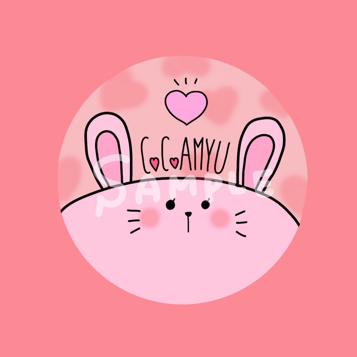 パッと目を惹く！ゆるかわ動物アイコンをお描きします 修正無料！名前入れ可！世界で一つだけの特別なアイコン イメージ8