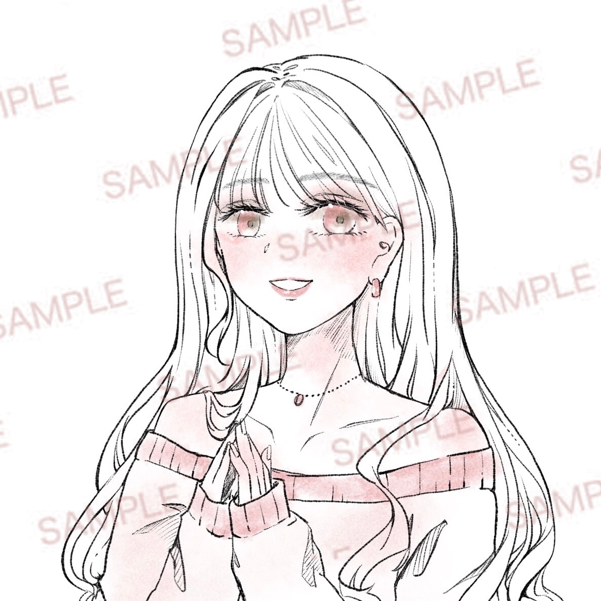 オシャレ可愛いアイコン描きます オシャレでガーリーな雰囲気がお好みの方へ。 イメージ2