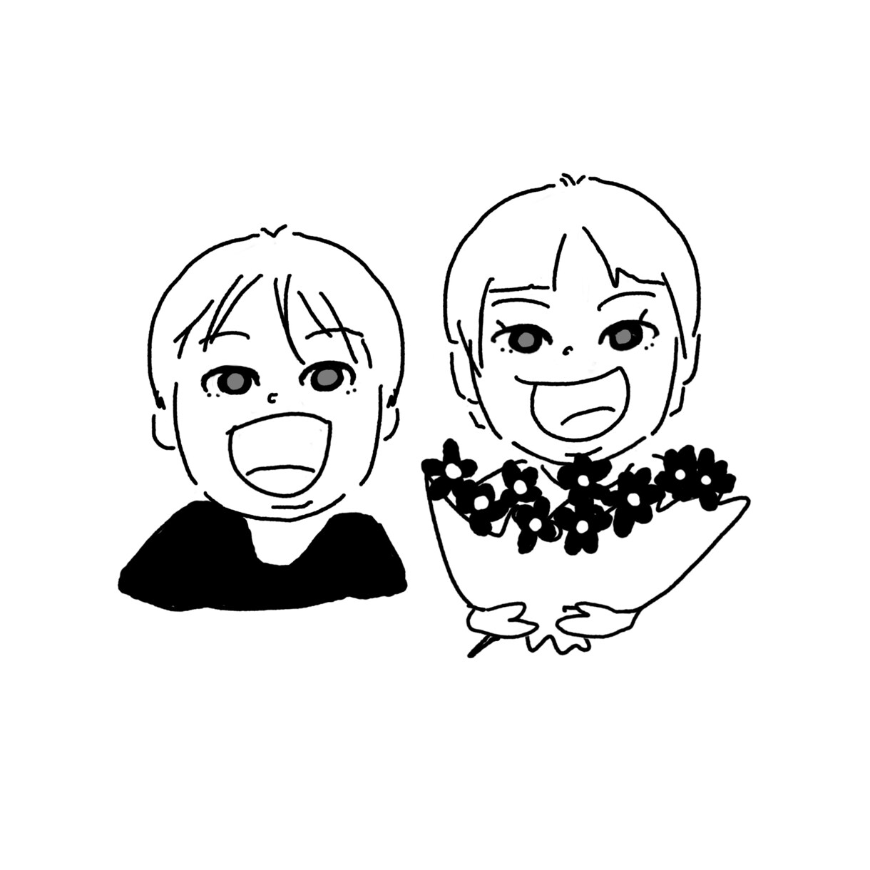 シンプルなイラスト&似顔絵描きます シンプルでいろんな用途で使用できるイラストならお任せください イメージ5