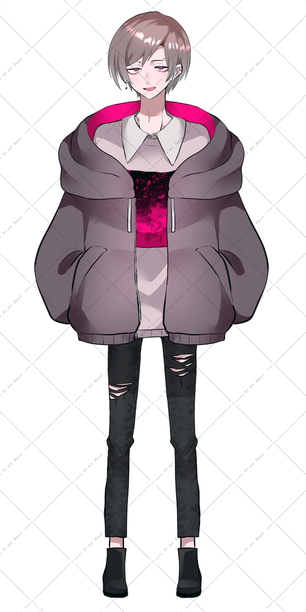 ライバーの立ち絵制作致します カラフルで少しダークな雰囲気が得意です･･･♡ イメージ3